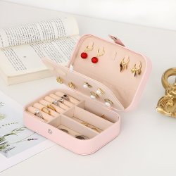 N040 SZKATUŁKA PUDEŁKO NA BIŻUTERIĘ KUFEREK ORGANIZER ELEGANCKI ETUI KASETKA - U109