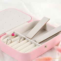 N040 SZKATUŁKA PUDEŁKO NA BIŻUTERIĘ KUFEREK ORGANIZER ELEGANCKI ETUI KASETKA - U109