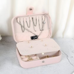N040 SZKATUŁKA PUDEŁKO NA BIŻUTERIĘ KUFEREK ORGANIZER ELEGANCKI ETUI KASETKA - U109