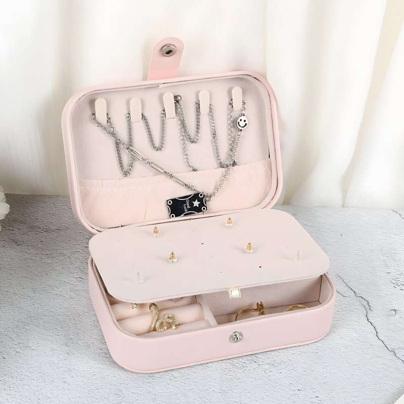 N040 SZKATUŁKA PUDEŁKO NA BIŻUTERIĘ KUFEREK ORGANIZER ELEGANCKI ETUI KASETKA - U109