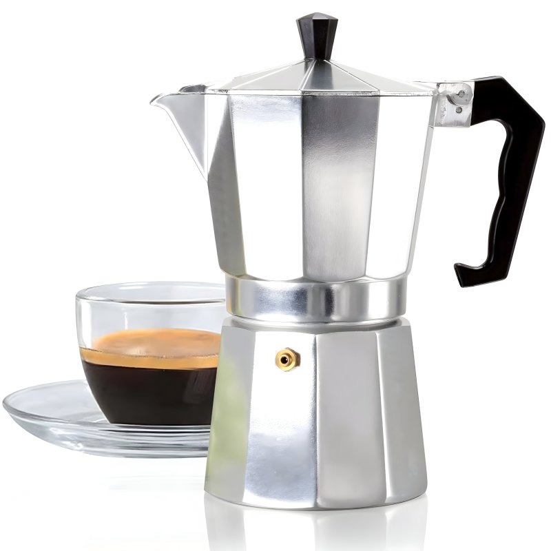M004B    KAWIARKA ALUMINIOWA ZAPARZACZ EKSPRES DO KAWY ESPRESSO 600ML PŁYTA GAZ O135