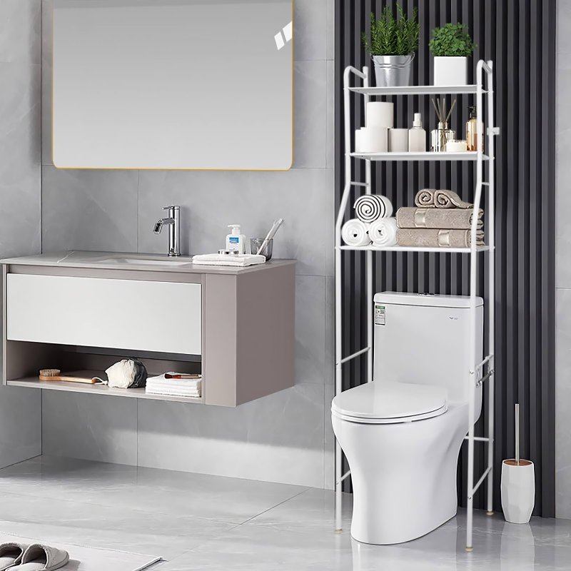 M005C   REGAŁ ŁAZIENKOWY SZAFKA 3 PÓŁKI PÓŁKA STOJAK NAD WC TOALETĘ SEDES SZAFA  -O1010