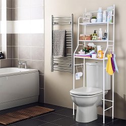 M005C   REGAŁ ŁAZIENKOWY SZAFKA 3 PÓŁKI PÓŁKA STOJAK NAD WC TOALETĘ SEDES SZAFA  -O1010