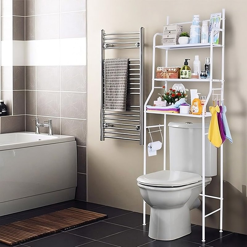 M005C   REGAŁ ŁAZIENKOWY SZAFKA 3 PÓŁKI PÓŁKA STOJAK NAD WC TOALETĘ SEDES SZAFA  -O1010