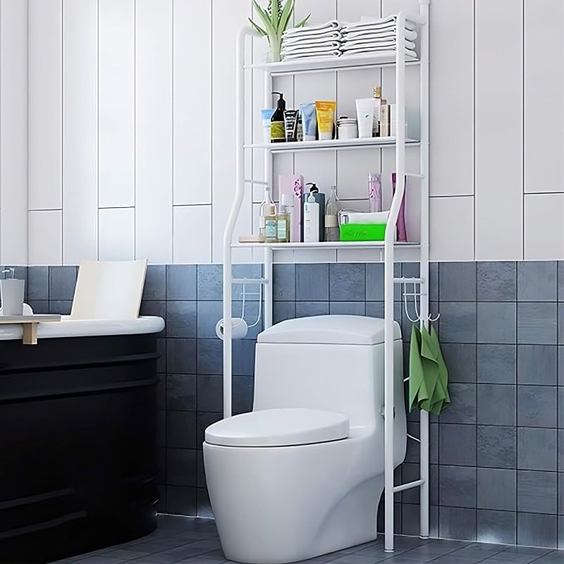 M005C   REGAŁ ŁAZIENKOWY SZAFKA 3 PÓŁKI PÓŁKA STOJAK NAD WC TOALETĘ SEDES SZAFA  -O1010