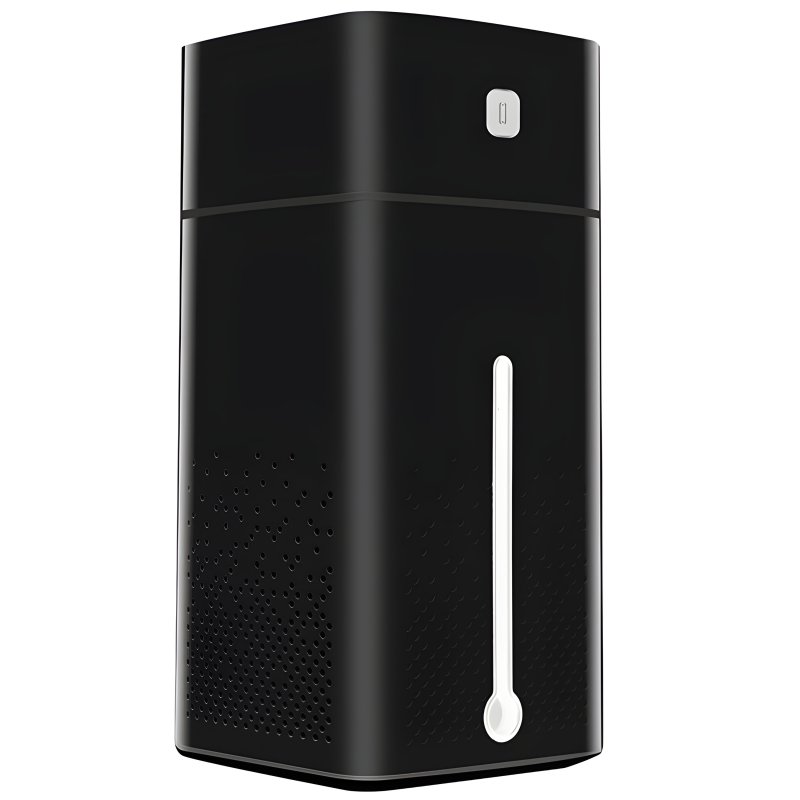 M002E   NAWILŻACZ POWIETRZA DYFUZOR ZAPACHOWY AROMATERAPIA LAMPKA LED CZARNY  -E685 CZARNY