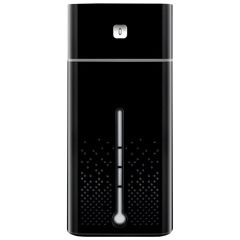 M002E   NAWILŻACZ POWIETRZA DYFUZOR ZAPACHOWY AROMATERAPIA LAMPKA LED CZARNY  -E685 CZARNY