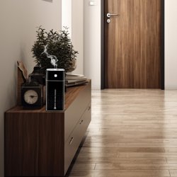 M002E   NAWILŻACZ POWIETRZA DYFUZOR ZAPACHOWY AROMATERAPIA LAMPKA LED CZARNY  -E685 CZARNY