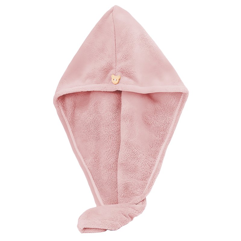 M000   RĘCZNIK NA GŁOWĘ DO WŁOSÓW TURBAN SZYBKOSCHNĄCY XL -O528-2 Różowy
