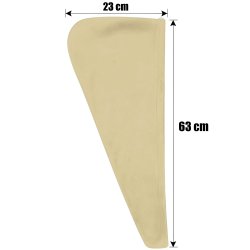 M000   RĘCZNIK NA GŁOWĘ DO WŁOSÓW TURBAN SZYBKOSCHNĄCY XL -O528-3 Brązowy