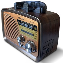 M054D (Aleja2) RADIO KUCHENNE RETRO FM PRZENOŚNE BLUETOOTH USB SD  - E972-4 ZŁOTY