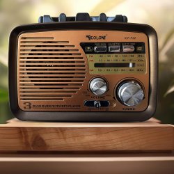 M054D (Aleja2) RADIO KUCHENNE RETRO FM PRZENOŚNE BLUETOOTH USB SD  - E972-4 ZŁOTY